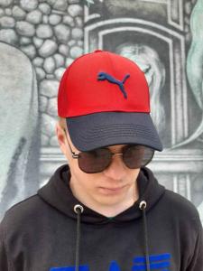 Фото Шапки, кепки Кепка бейсболка тракер Puma Красно-синий