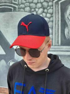 Фото Шапки, кепки Кепка бейсболка тракер Puma Сине-красный