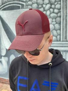 Фото Шапки, кепки Кепка бейсболка тракер Puma Бордовый