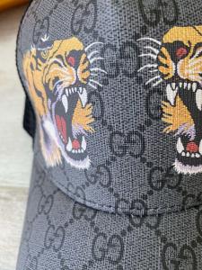 Фото Аксессуары Gucci Tigers Print GG Supreme Black Baseball Hat