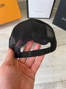 Фото Аксессуары Gucci Kingsnake Print GG Supreme Black Baseball Hat