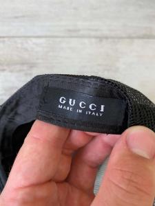 Фото Аксессуары Gucci Kingsnake Print GG Supreme Black Baseball Hat