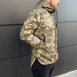 Фото Штормовка Off-White камуфляж пиксель