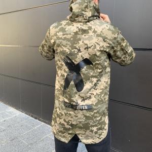 Фото Штормовка Off-White камуфляж пиксель