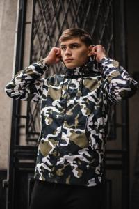 Фото  Штормовка Off-White камуфляж белый