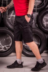 Фото Одежда Шорты Карго ХБ черные с карманом