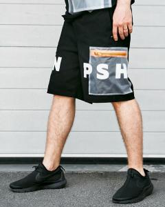 Фото Одежда Шорты карго мужские Пушка Огонь Prozzo черные