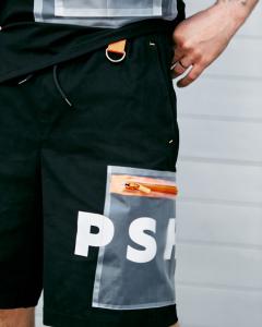 Фото Одежда Шорты карго мужские Пушка Огонь Prozzo черные