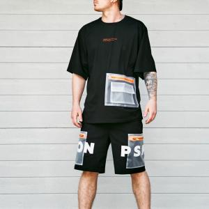 Фото Одежда Футболка оверсайз Пушка Огонь Prozzo черная