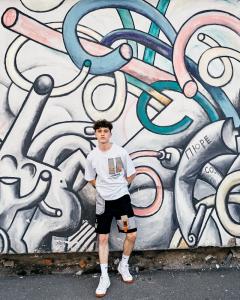 Фото Одежда Футболка оверсайз Пушка Огонь Sling с рефлективом белая