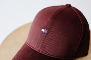 Фото Шапки, кепки Кепка бейсболка коттон Tommy Hilfiger Бордовый