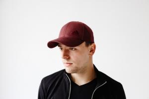 Фото Шапки, кепки Кепка бейсболка коттон Adidas Бордовый