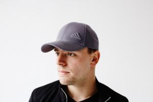 Фото Шапки, кепки Кепка бейсболка коттон Adidas Серый