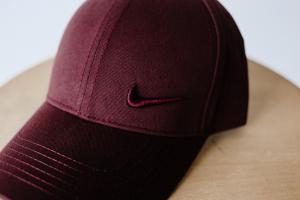 Фото Шапки, кепки Кепка бейсболка коттон Nike Бордовый