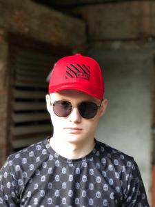 Фото Шапки, кепки Кепка бейсболка коттон Off White Красный