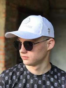 Фото Шапки, кепки Кепка бейсболка коттон Philipp Plein Белый