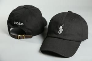 Фото Аксессуары Кепка Polo Ralph Lauren Черный, белый лого+кож рем