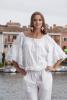 Широкая пляжная блузка Fresh Cotton 1300 F-1c 42(S) Белый Fresh Cotton 1300 F-1c