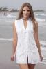 Белая пляжная туника на пуговицах Fresh Cotton 1315 F-1c 44(M) Белый Fresh Cotton 1315 F-1c
