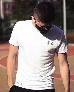 Фото Одежда Летний комплект Under Armour чёрный с белым.