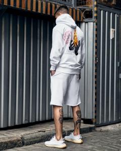 Фото Одежда Худи оверсайз Пушка Огонь Headblast белое