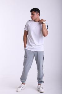 Фото Штаны серые с лампасами Stussy