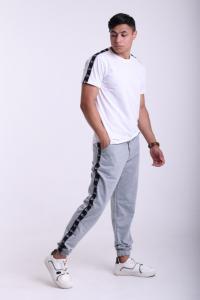 Фото Штаны серые с лампасами Stussy