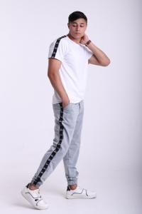 Фото Штаны серые с лампасами Stussy