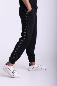 Фото  Штаны чёрные с лампасами Stussy