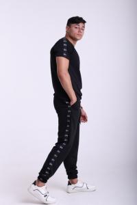 Фото  Штаны чёрные с лампасами Stussy