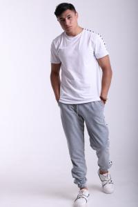 Фото Штаны серые с белыми лампасами Kappa