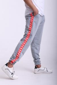 Фото  Штаны серые с красными лампасами Kappa