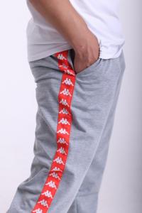 Фото  Штаны серые с красными лампасами Kappa