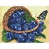 Алмазная мозаика "Черника в корзине"  30*40см AM6102