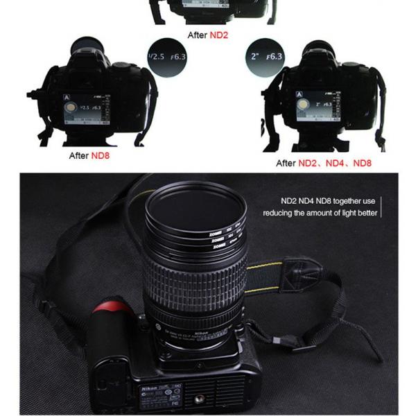 Фото Светофильтры, Нейтрально-серые светофильтры ND, Нейтрально-серые фильтры диаметром 52 мм Нейтрально-серый светофильтр ZOMEI 52 мм ND4