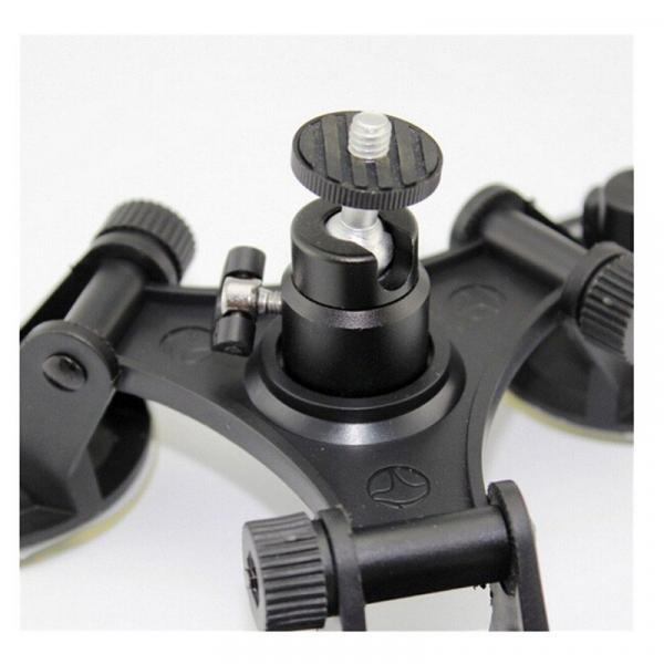 Фото Аксессуары для GoPro и других экшен-камер, Держатели и крепления для экшин камер Крепление тройная присоска Triple Suction Cup для экшн камер Xiaomi YI, SJCam, GoPRO (код № XTGP311)