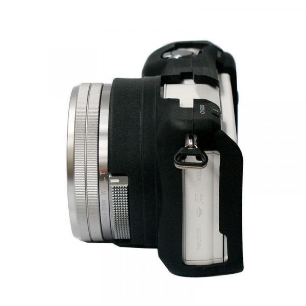 Фото Сумки, футляры, чехлы для камер и объективов, Силиконовые чехлы-футляры для фотоаппаратов, Силиконовые чехлы для фотоаппаратов Sony Защитный силиконовый чехол для фотоаппаратов SONY A5000, A5100 - черный