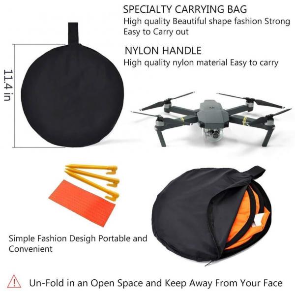 Фото Аксессуары к квадрокоптерам, Аксессуары к DJI Spark Посадочная площадка для квадрокоптеров всех типов - 75 см  (код XT-503)