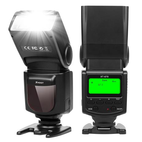 Фото Вспышки и аксеcсуары к ним, Вспышки, Вспышки для фотоаппаратов PANASONIC Вспышка для фотоаппаратов Panasonic - SHOOT Speedlite XT-670