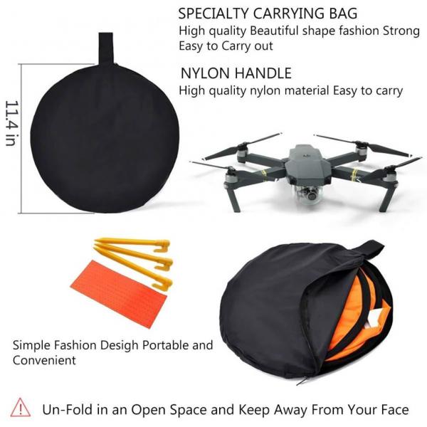 Фото Аксессуары к квадрокоптерам, Аксессуары к DJI Mavic Pro Посадочная площадка дронов (квадрокоптеров) всех типов - 75 см  (код XT-503)