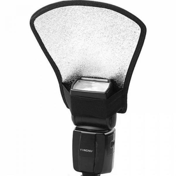 Фото Вспышки и аксеcсуары к ним, Софтбоксы (softbox) - рассеиватели Рассеиватель - отражатель 2 в 1 для накамерных вспышек