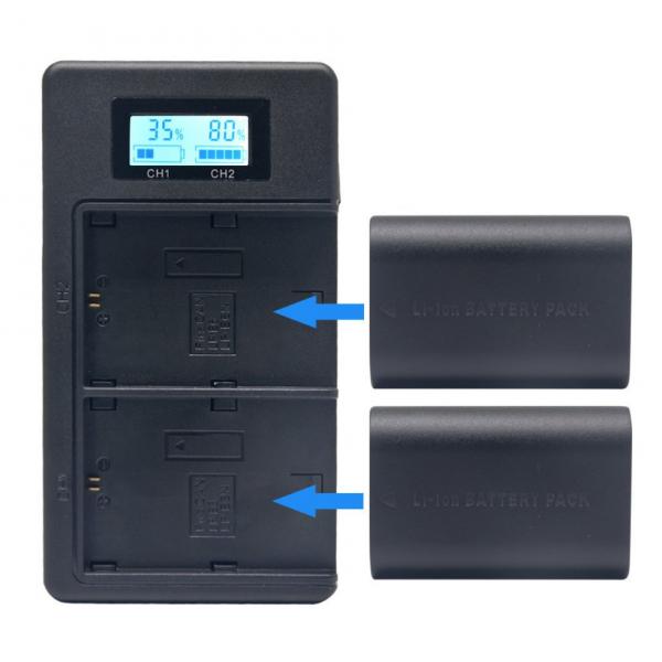 Фото Зарядные устройства, Зарядные устройства для камер NIKON, Зарядные устройства с USB разъемом одно и двух канальные Зарядное устройство Mcoplus DH-EL14 с USB для 2-х аккумуляторов Nikon EN-EL14, EN-EL14A