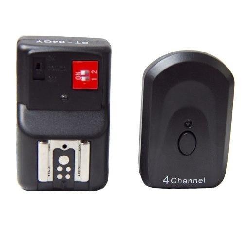 Фото Вспышки и аксеcсуары к ним, Радиосинхронизаторы Радиосинхронизатор 4-х канальный Wansen PT-04 GY - комплект из 1 приемник + 1 передатчик