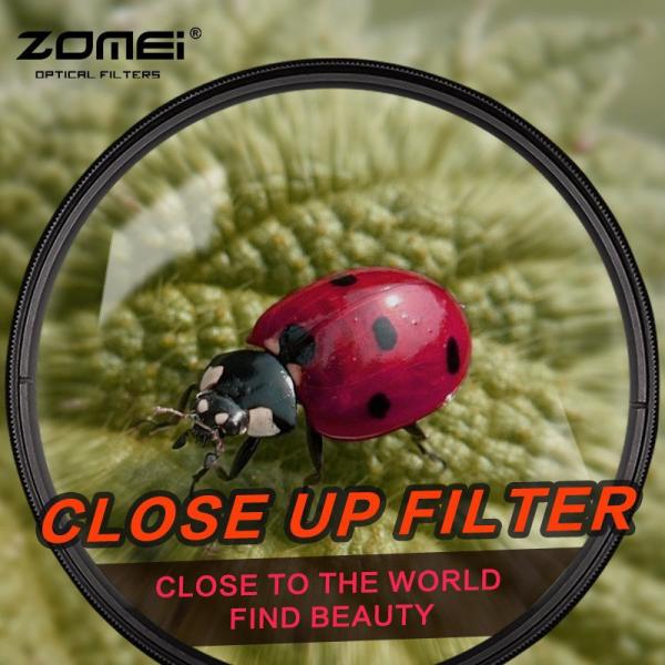 Фото Светофильтры, Макролинзы - CLOSE UP светофильтры, Светофильтры CLOSE UP диаметром 40,5 Светофильтр ZOMEI - макролинза CLOSE UP +8 - 40.5 mm