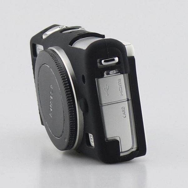 Фото Сумки, футляры, чехлы для камер и объективов, Силиконовые чехлы-футляры для фотоаппаратов, Силиконовые чехлы для фотоаппаратов Canon Защитный силиконовый чехол для фотоаппаратов CANON EOS M100 - черный