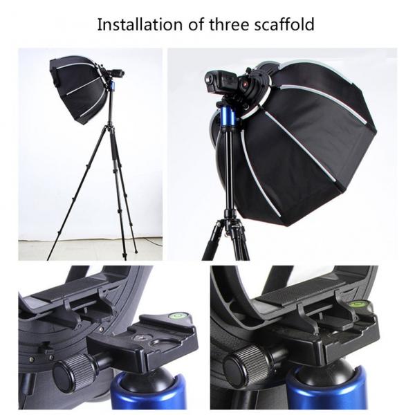 Фото Оборудование для фото студий, мини - студии, Софтбоксы, рассеиватели, диффузоры Софтбокс, рассеиватель, диффузор, октобокс Triopo - KS90 для накамерной вспышки - 90 см