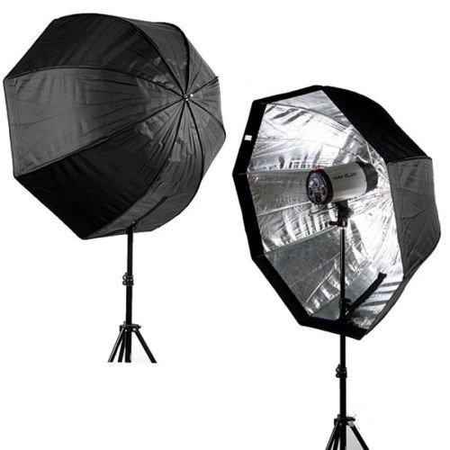 Фото Оборудование для фото студий, мини - студии, Зонты для фотостудии Софтбокс (softbox), рассеиватель зонтичного типа октагон - 120 см (восьмиугольный)