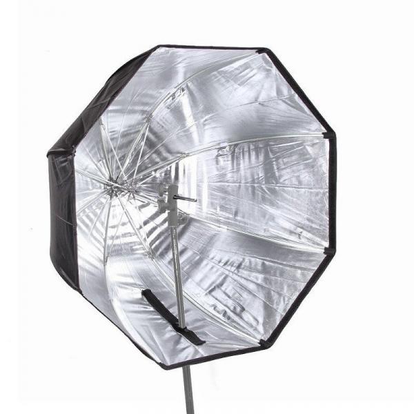 Фото Оборудование для фото студий, мини - студии, Зонты для фотостудии Софтбокс (softbox), рассеиватель зонтичного типа октагон - 120 см (восьмиугольный)