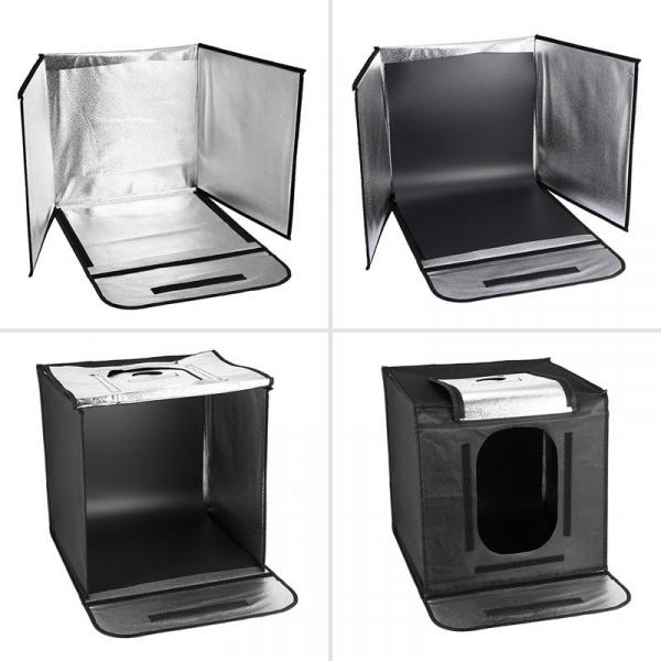 Фото Оборудование для фото студий, мини - студии, Комплекты для фотостудий - наборы Лайтбокс (фотобокс) с LED светом CY-70 для предметной фотосъемки (макросъемки) 70 х 70 х 70