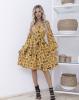 Платья ISSA PLUS 12101  L горчичный